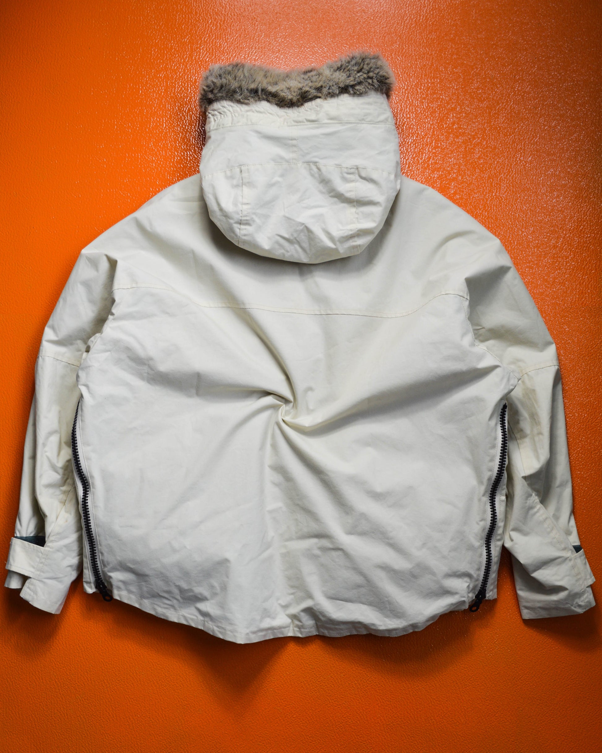 Griffin Cream 3-D Cargo Pertex Short Parka Jacket (L)