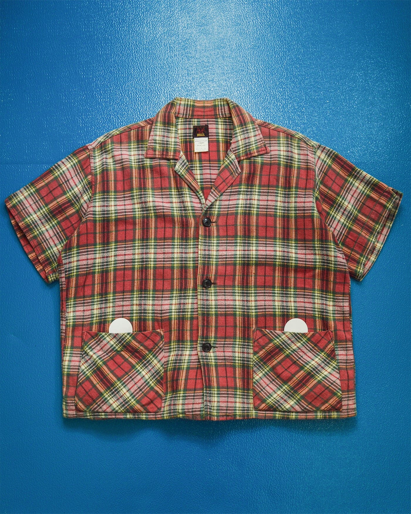 Hoggs 90s Woven Plaid Short Cotton Shirt (M~L)