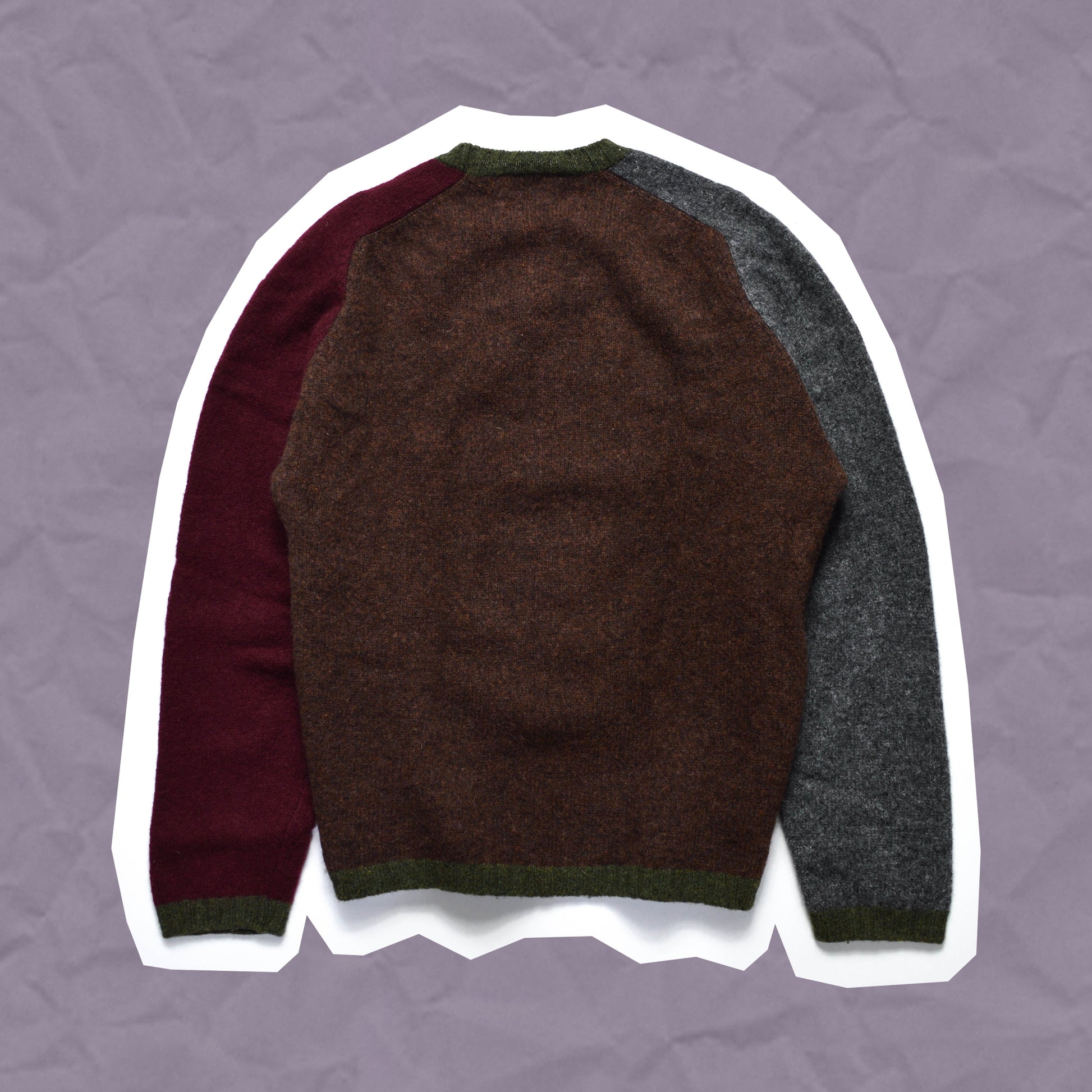 Hoggs Nepenthes Multi-colour Panel Knit Jumper (M)