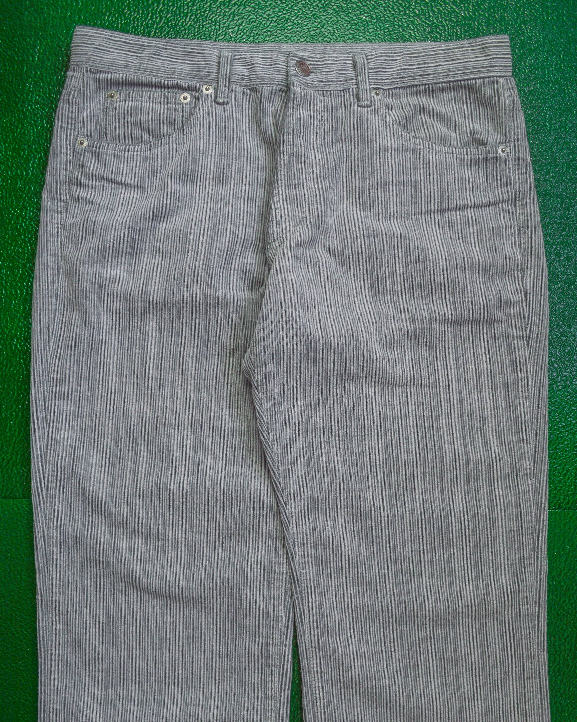 Iceberg Trimmed Corduroy Fabric Textured / Striped Pants (~32~)