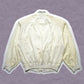 Issey Miyake Cream Skyline Translucent Bomber Jacket (~M~)