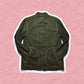 Issey Miyake Green Contrast Stitch Dark Olive Work Jacket (~M~)