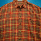 Issey Miyake Men 1997 Red Brown Yellow Plaid Wide Shirt (~L~)