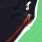 Issey Miyake Men A/W00 Shoulder Zip Navy Sweater