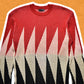 Issey Miyake Ribbed Pointer Pattern Knit Jumper (~L~)