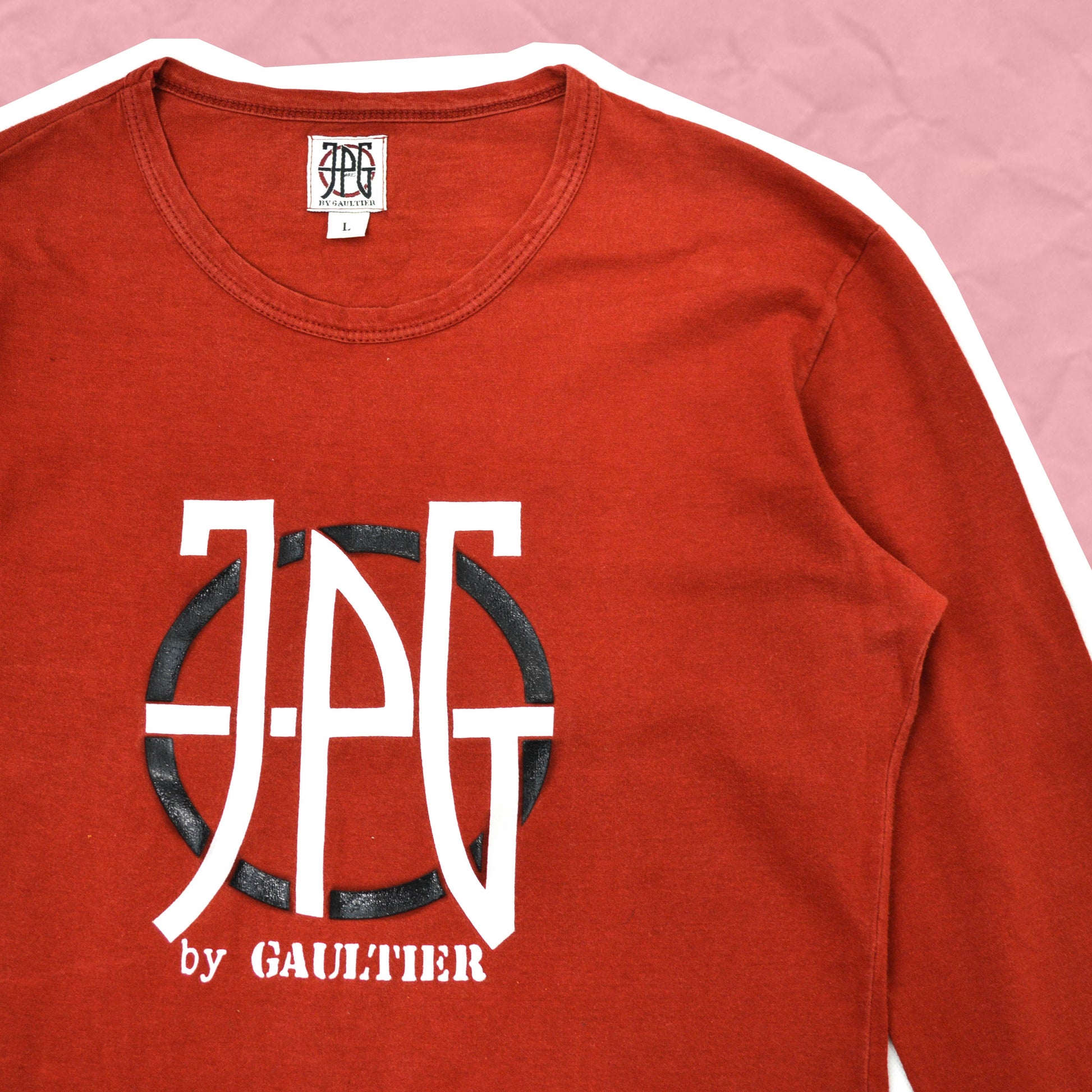 Jean Paul Gaultier Red Logo Longsleeve T Shirt