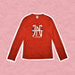 Jean Paul Gaultier Red Logo Longsleeve T Shirt (S~M)