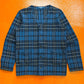 Junya Watanabe 2002 Black Blue Plaid Cardigan (~L~)