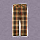 Junya Watanabe 2004 Orange and Brown Wool Plaid Pants (~30~)