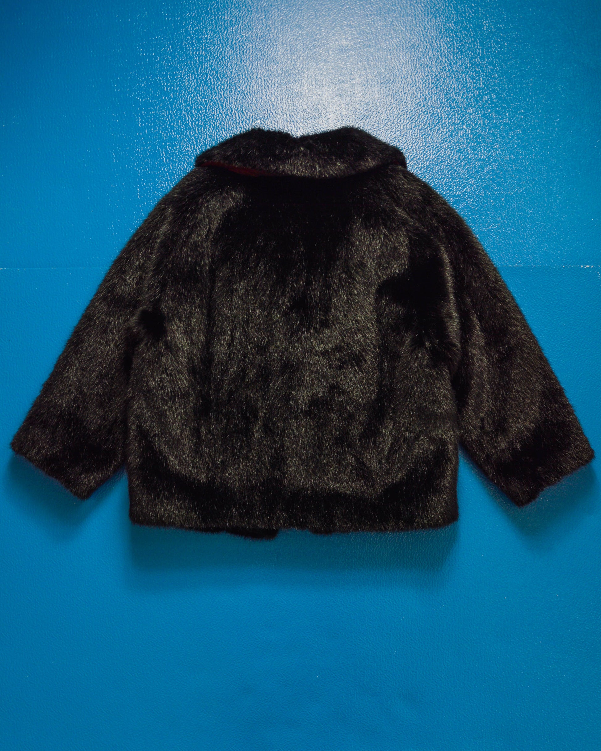 Junya Watanabe Pink 2004 Faux Fur Short Cocoon Jacket (S)