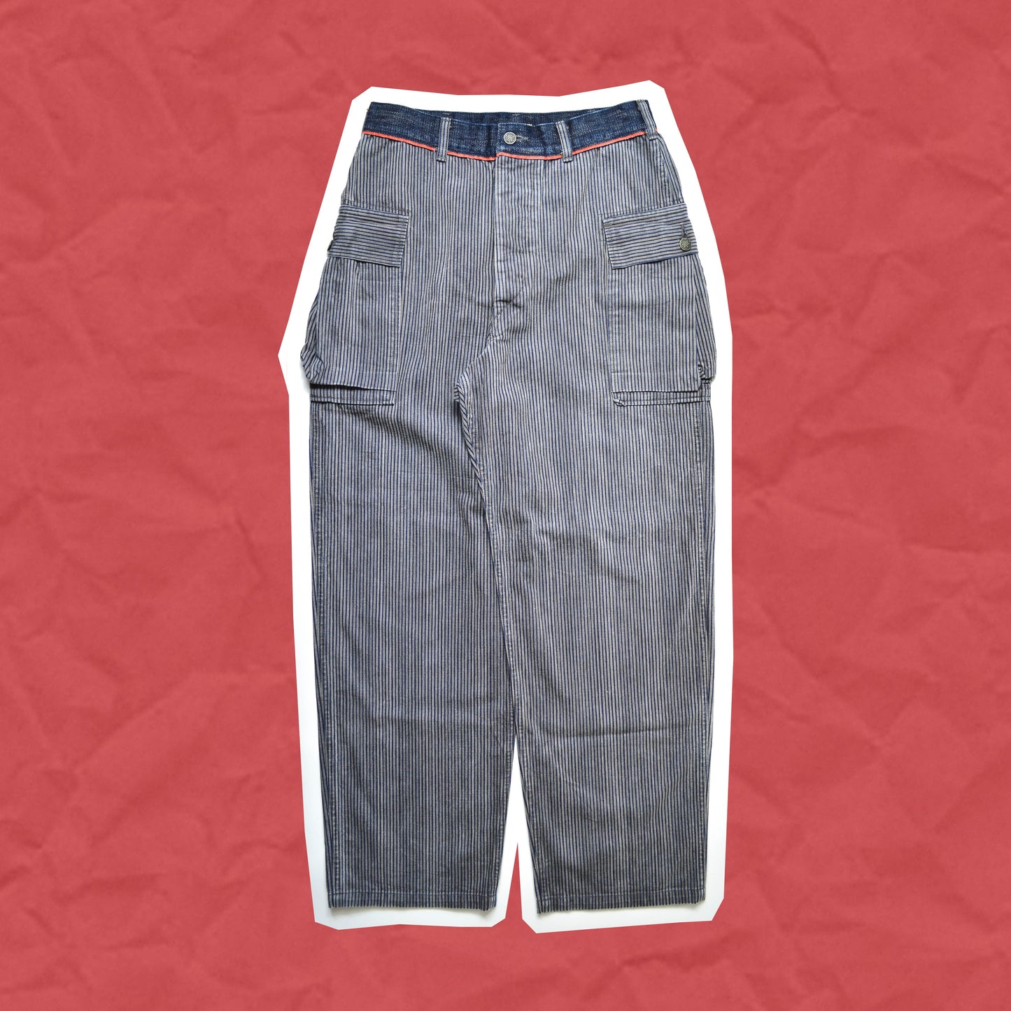 Kapital Striped Cargo Denim Jeans (~31~)