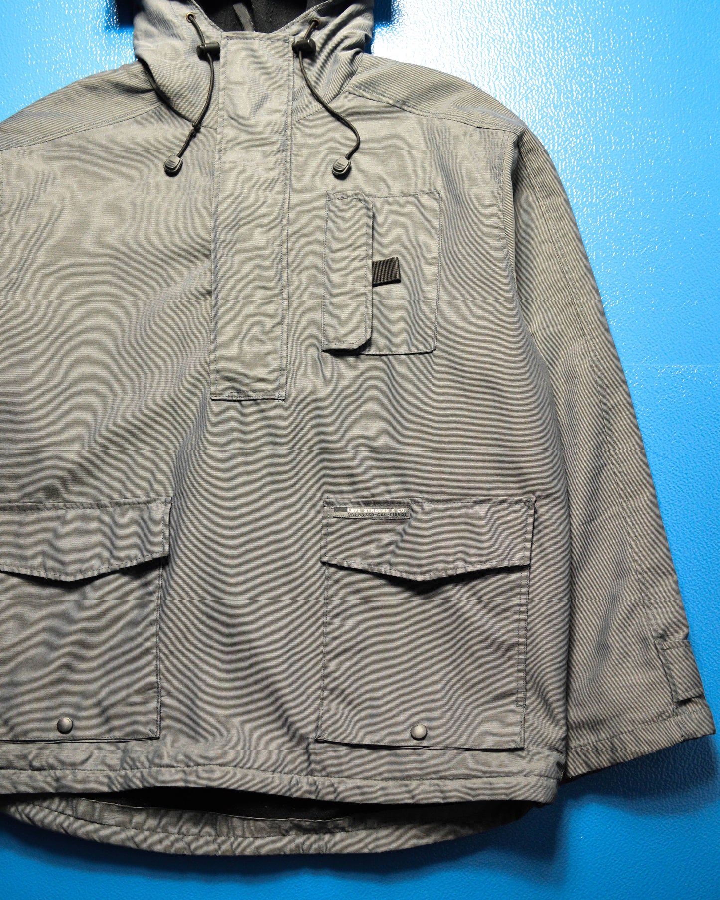 Levi's All Duty Asymmetrical Woven Anorak / Quarterzip Pullover Jacket (L)