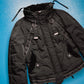 Marithe Francois Girbaud Bondage Style Black Down Jacket (S~M)
