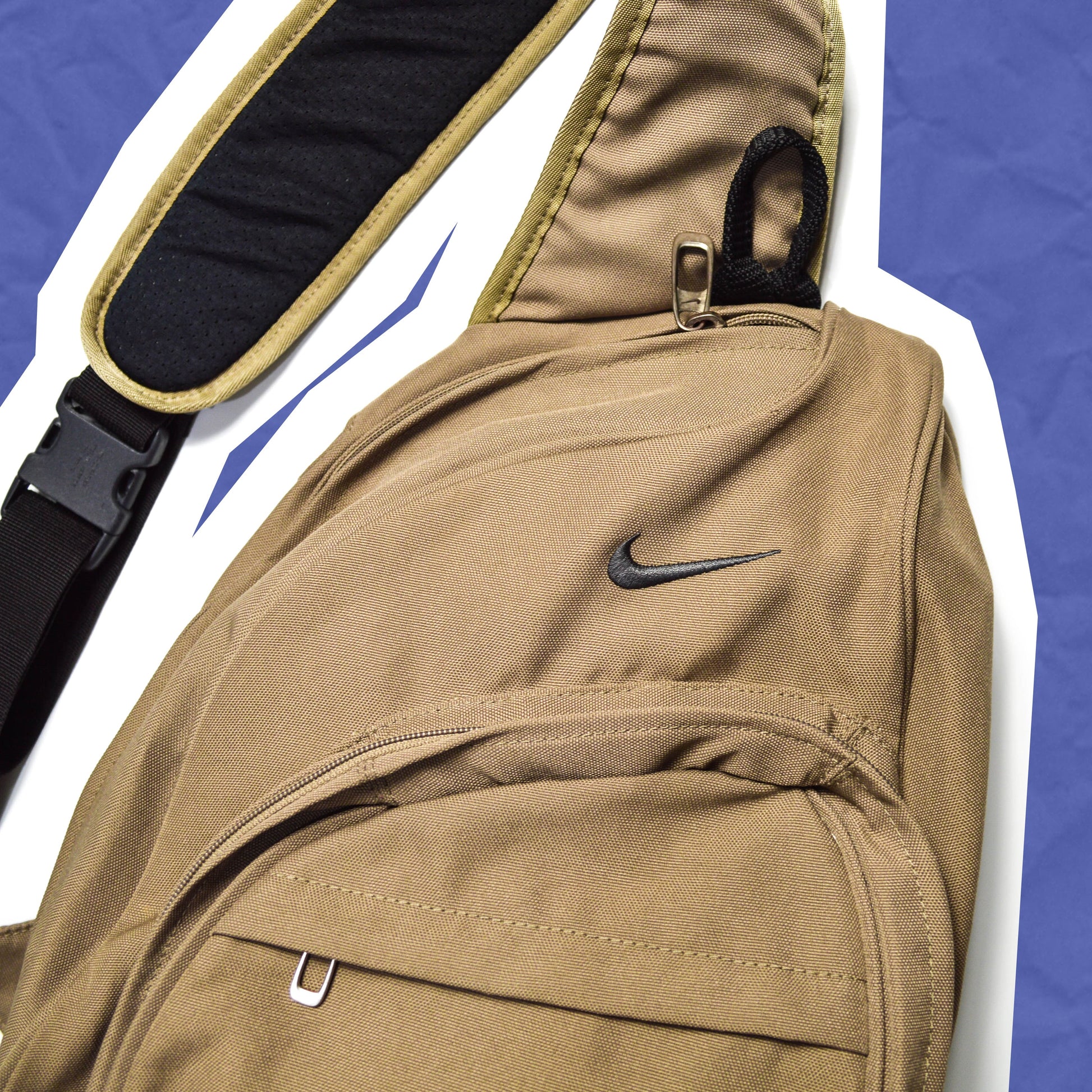 Nike Brown Multi-Pocket Sling Bag (OS)