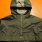 Nike Fall 2001 Olive Panelled Quarter Zip Pullover Jacket (~L~)