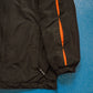 Nike Fall 2001 Tectonic Style Orange Mesh Accent Black Windbreaker Jacket (S)