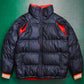 Nike Reversible Nylon / Fleece Navy / Red Puffer Jacket (XL)