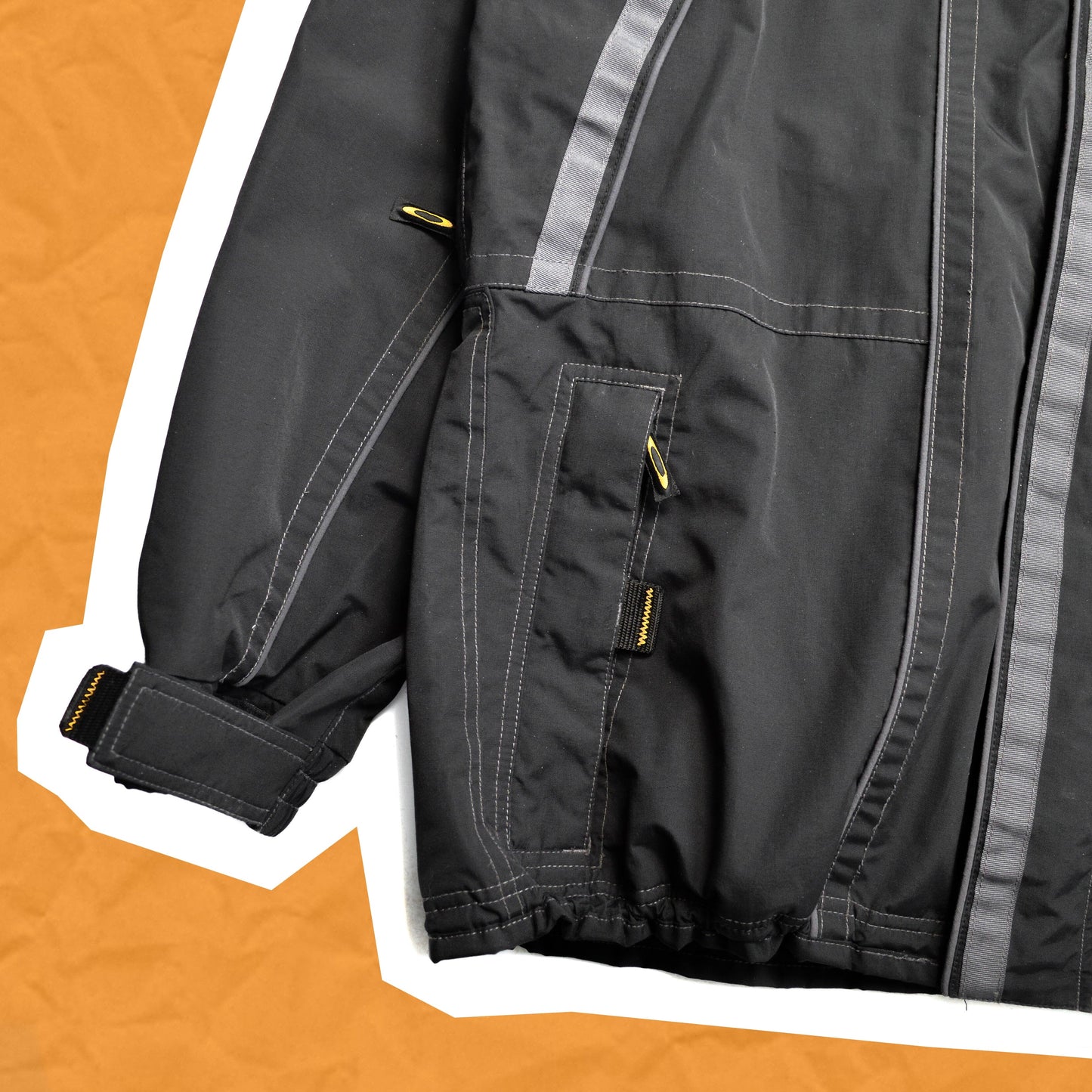 Oakley Black Contrast Stitch Technical Shell Jacket (L~XL)
