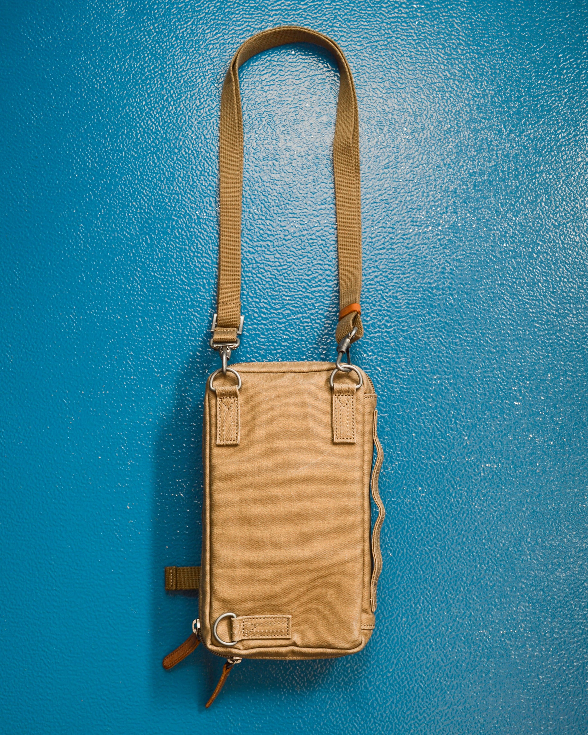 Porter Yoshida 3in1 Field Canvas / Vegetable Tanned Leather Side / Shoulder Bag - (~OS~)