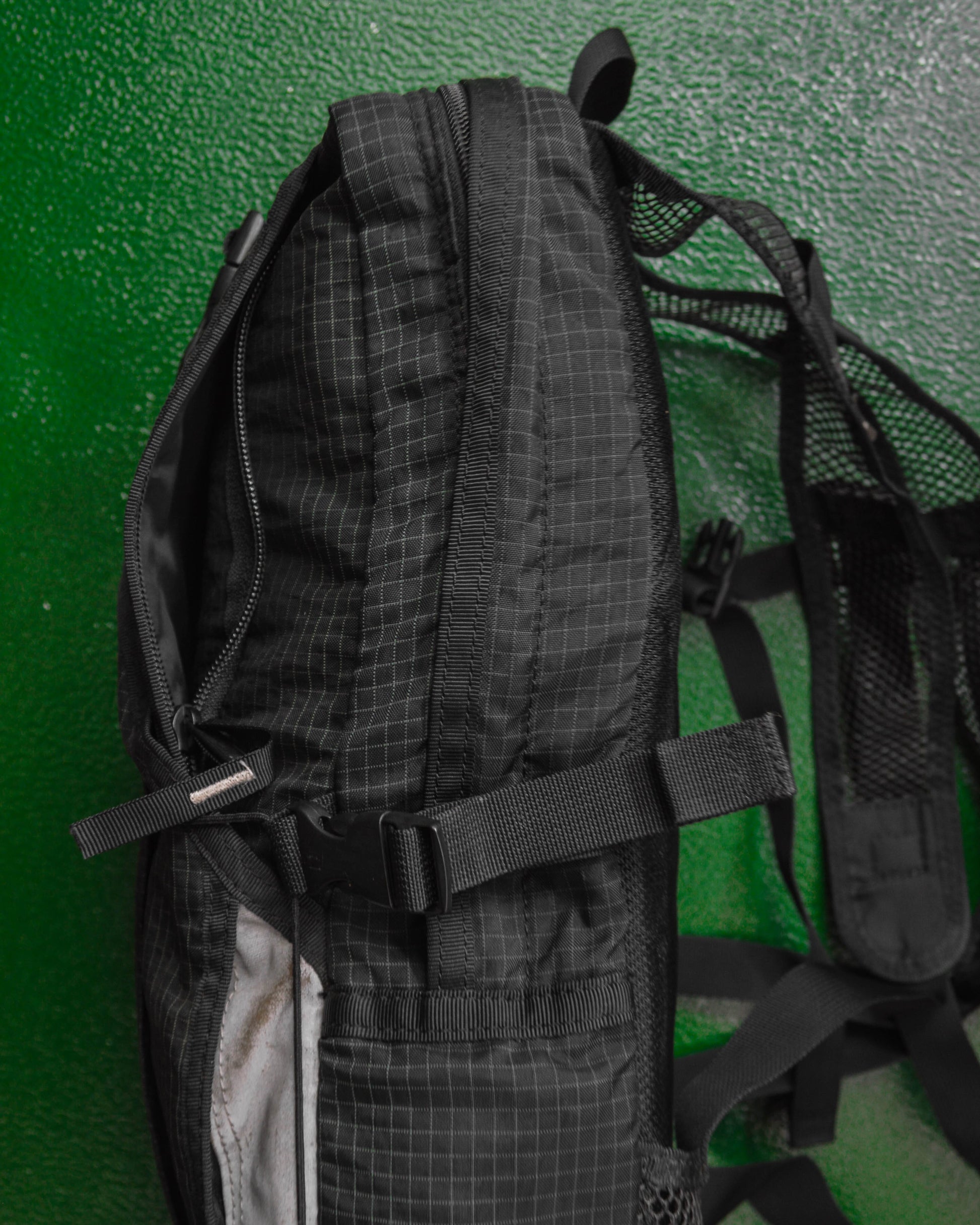 Porter Yoshida Black Bicycle Style Ripstop Slim Backpack / Rucksack Bag (~OS~)