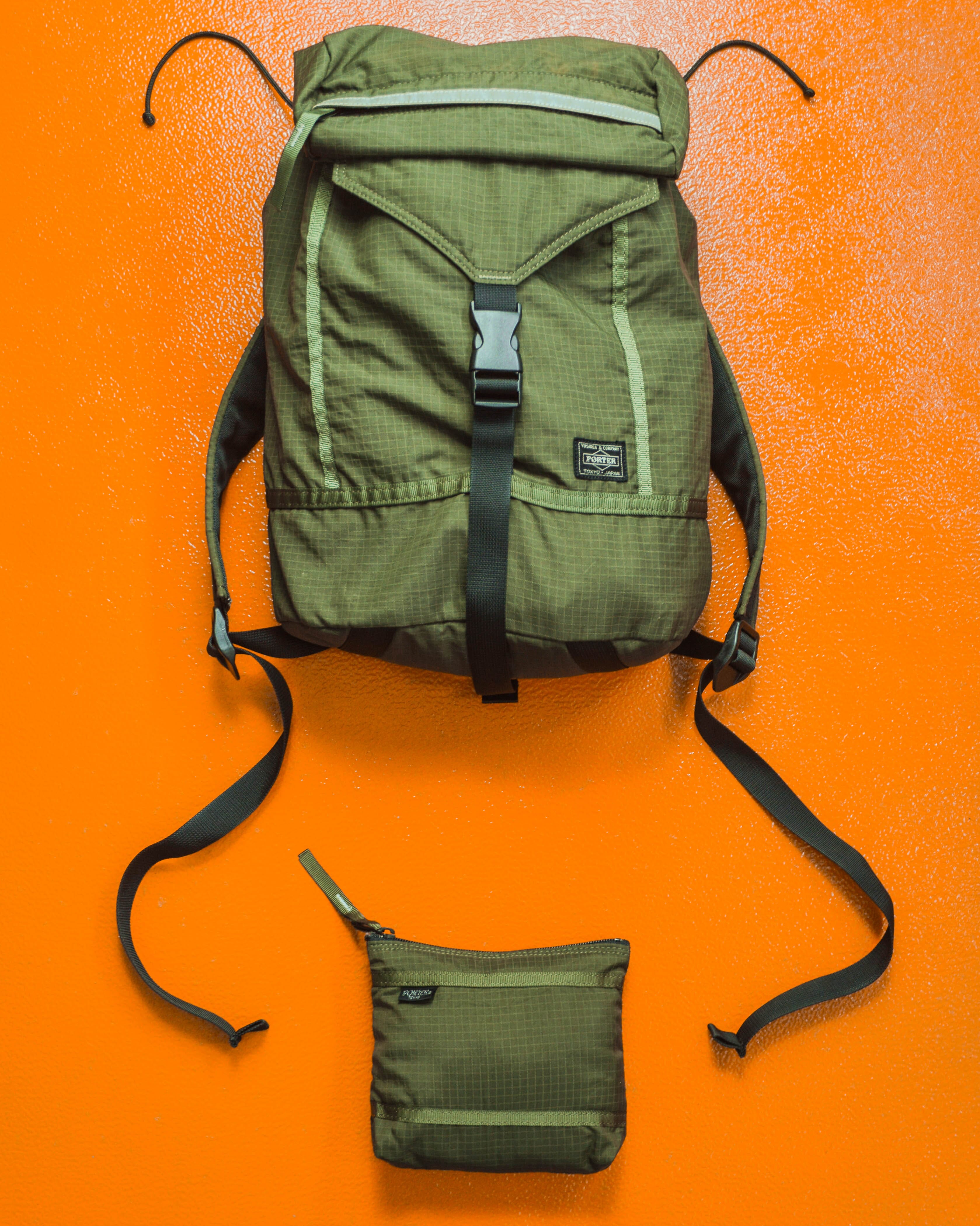 Porter Yoshida Green Ripstop Backpack Rucksack Bag (~OS~) – shop.allenreji