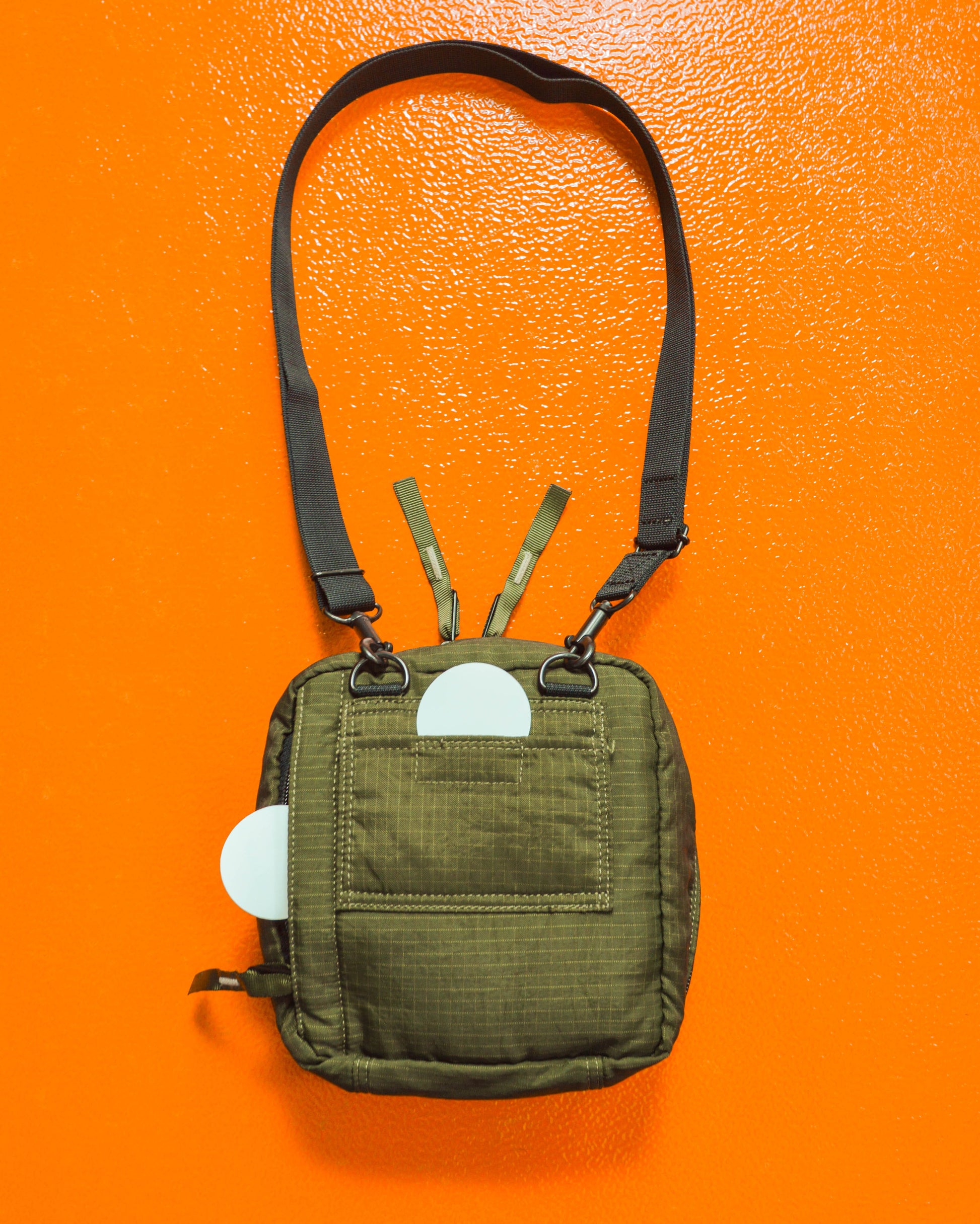 Porter Yoshida Green Ripstop Square Shoulder / Side Bag (~OS~)