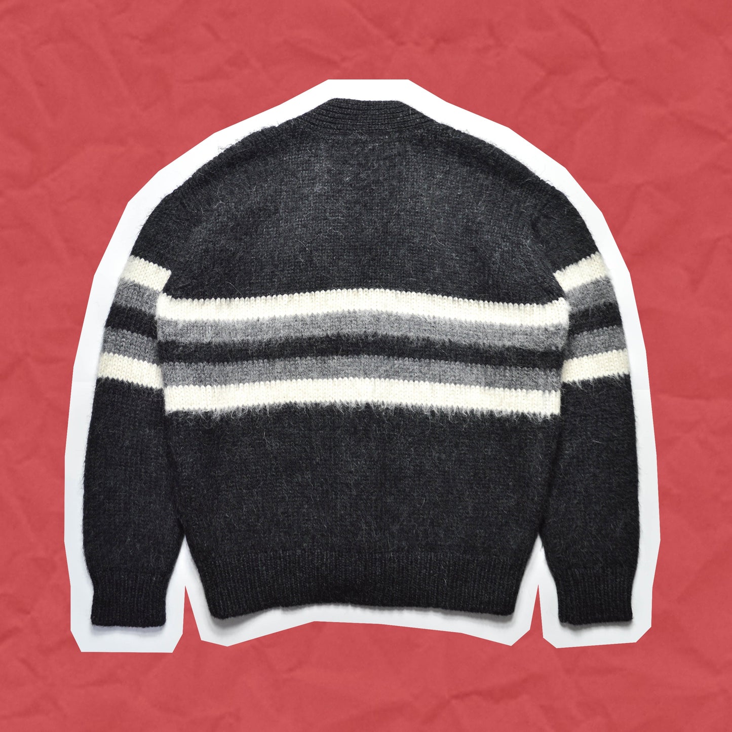 Prada A/W 10 Striped Alpaca Wool Cardigan (~M~)