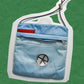 prada Sport SS1999 Baby Blue Piuma Latex Sling Side String Bag (OS)