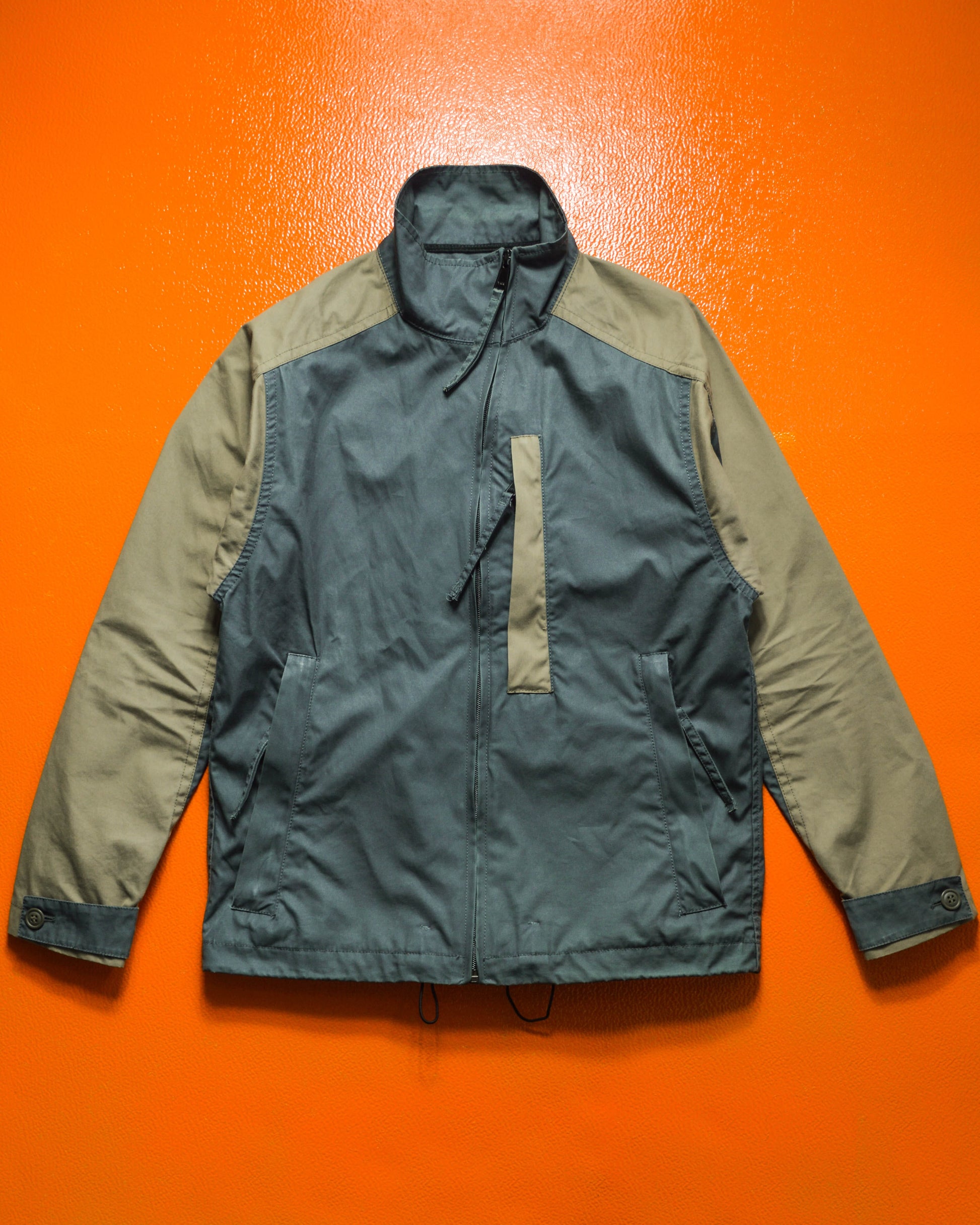 R Newbold Panelled Two-tone Asymmetrical Jacket (~M~)