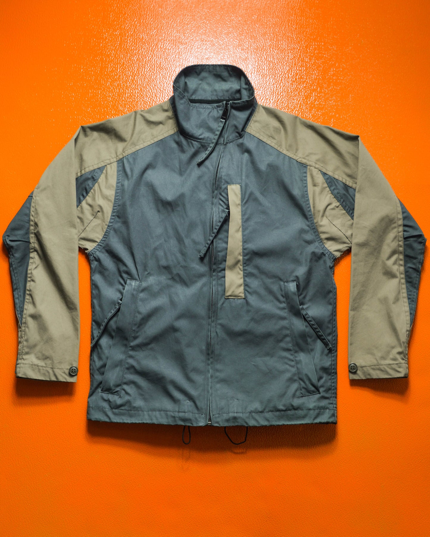 R Newbold Panelled Two-tone Asymmetrical Jacket (~M~)