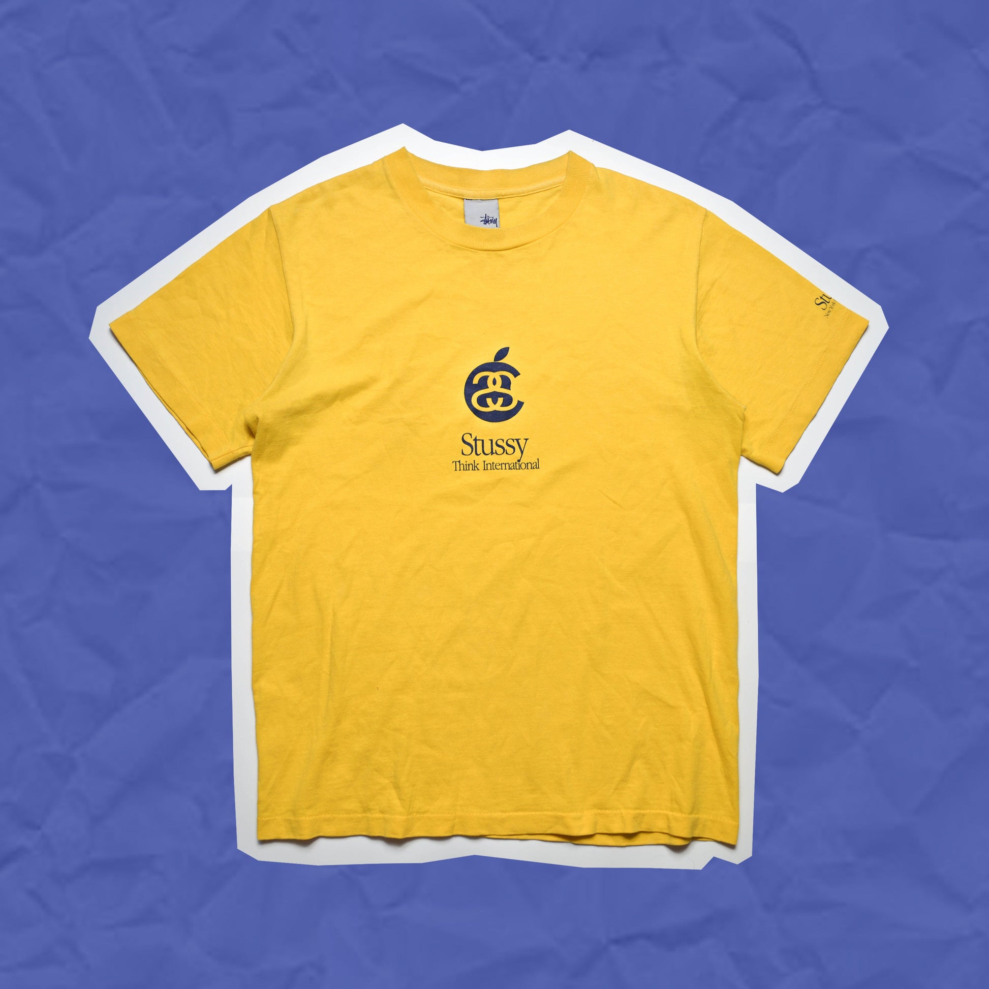 Stussy Apple Think International Yellow T-shirt (S) –