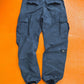 Stussy Authentic Outer Gear Washed Navy Asymmetrical Cargo Pants (~32~)
