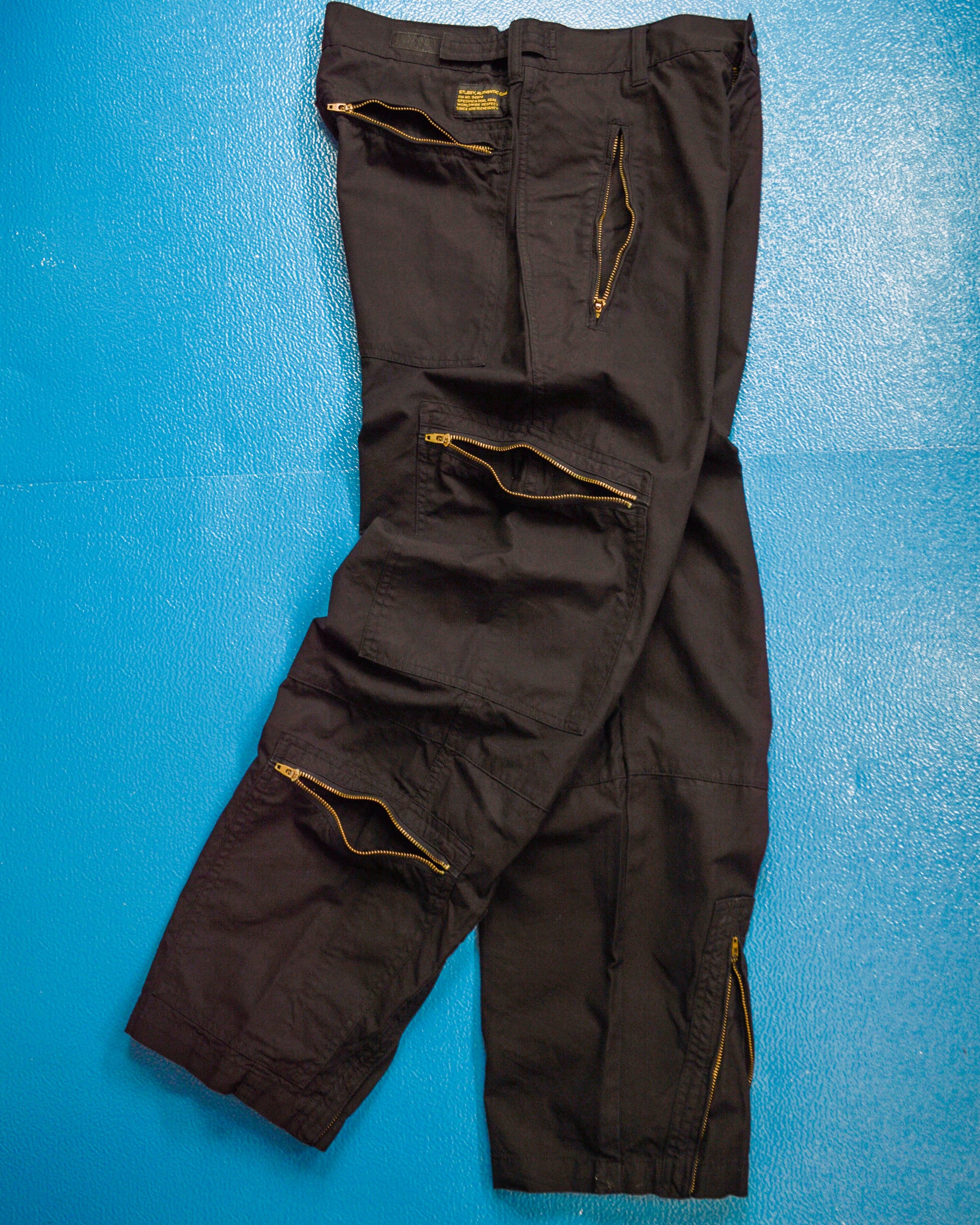Stussy Black Multi-Pocket Cargo / Flight Pants (~30~)