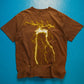 Stussy Brown Lightning Graphic T-shirt (L)