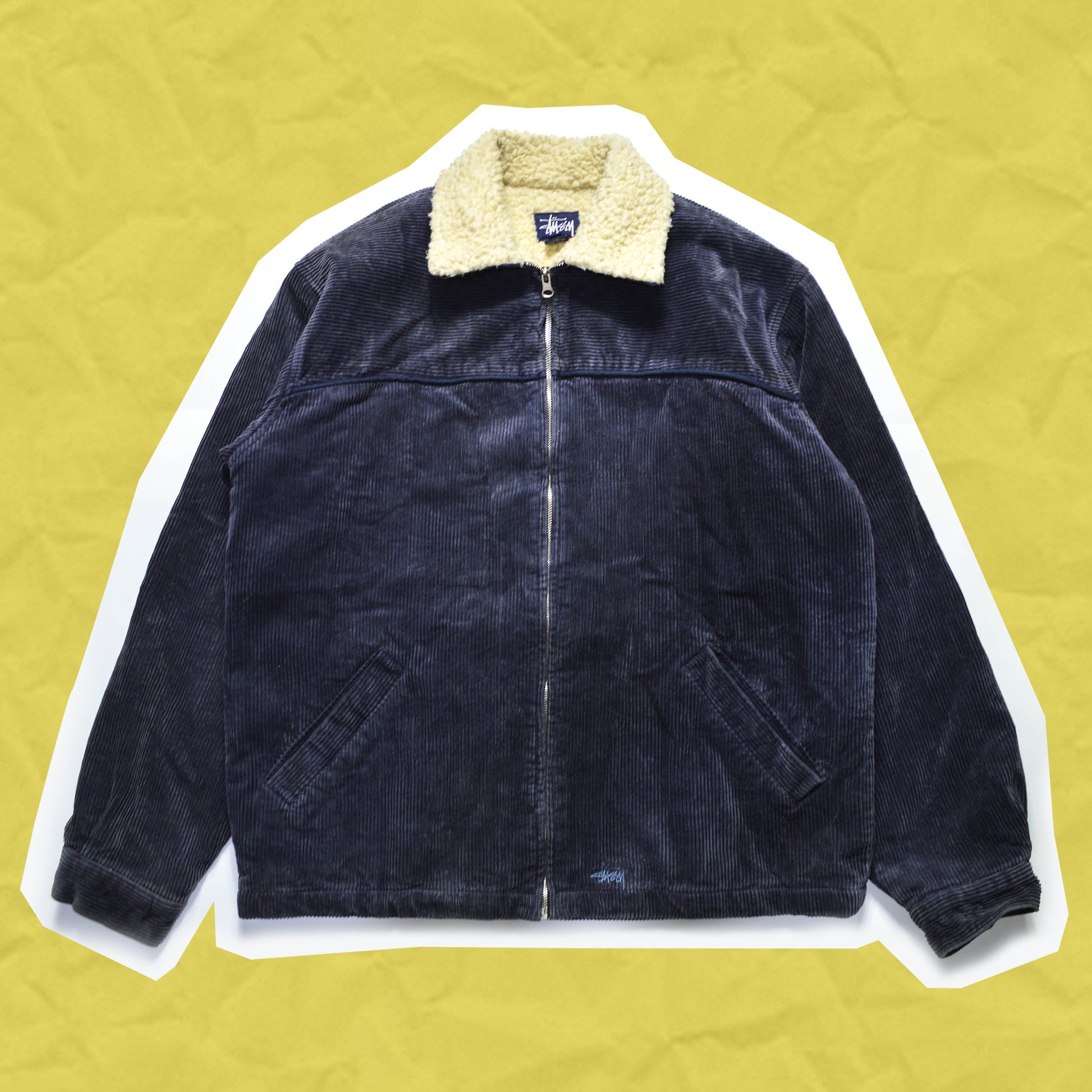 Stussy Corduroy Sherpa Lined Jacket (M~L)