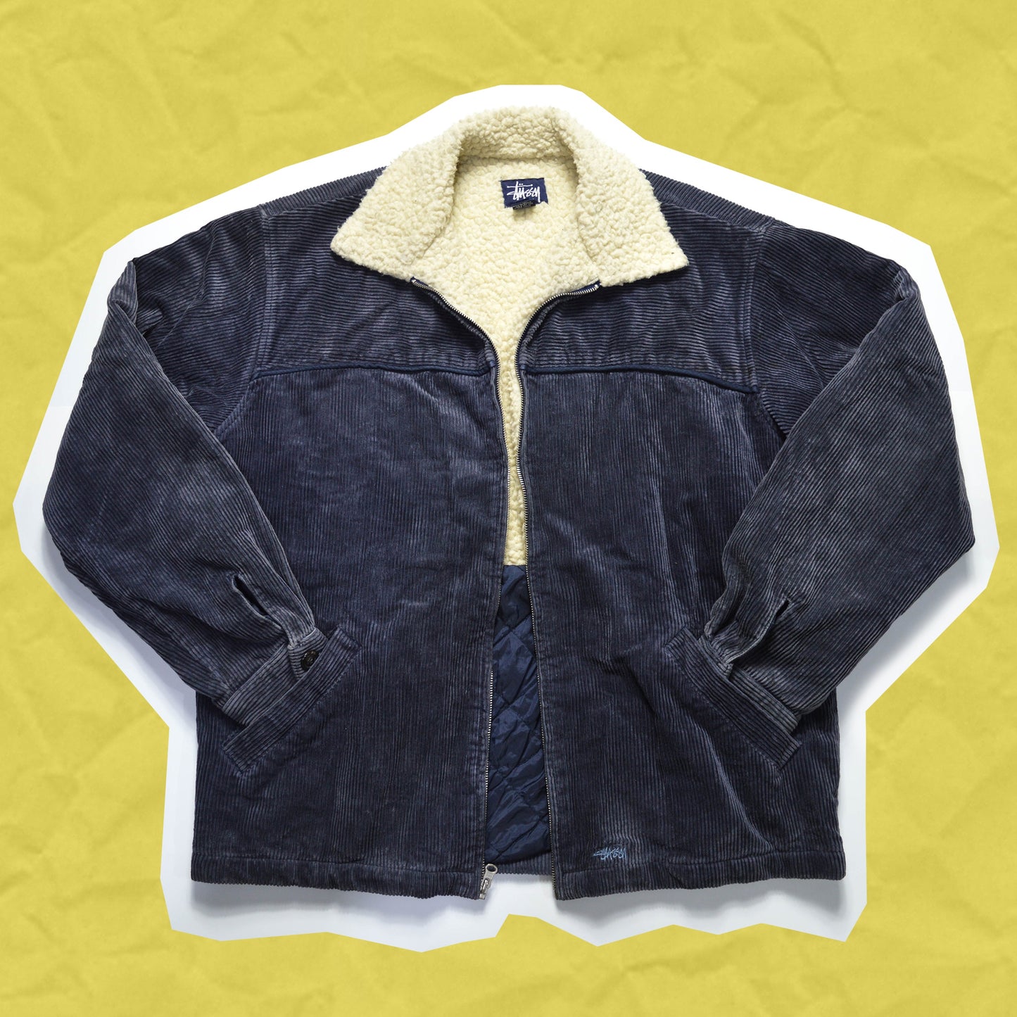 Stussy Corduroy Sherpa Lined Jacket (M~L)