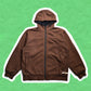 Stussy Deep Brown Zip Up Hoody (M)