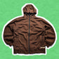 Stussy Deep Brown Zip Up Hoody (M)