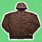 Stussy Deep Brown Zip Up Hoody (M)