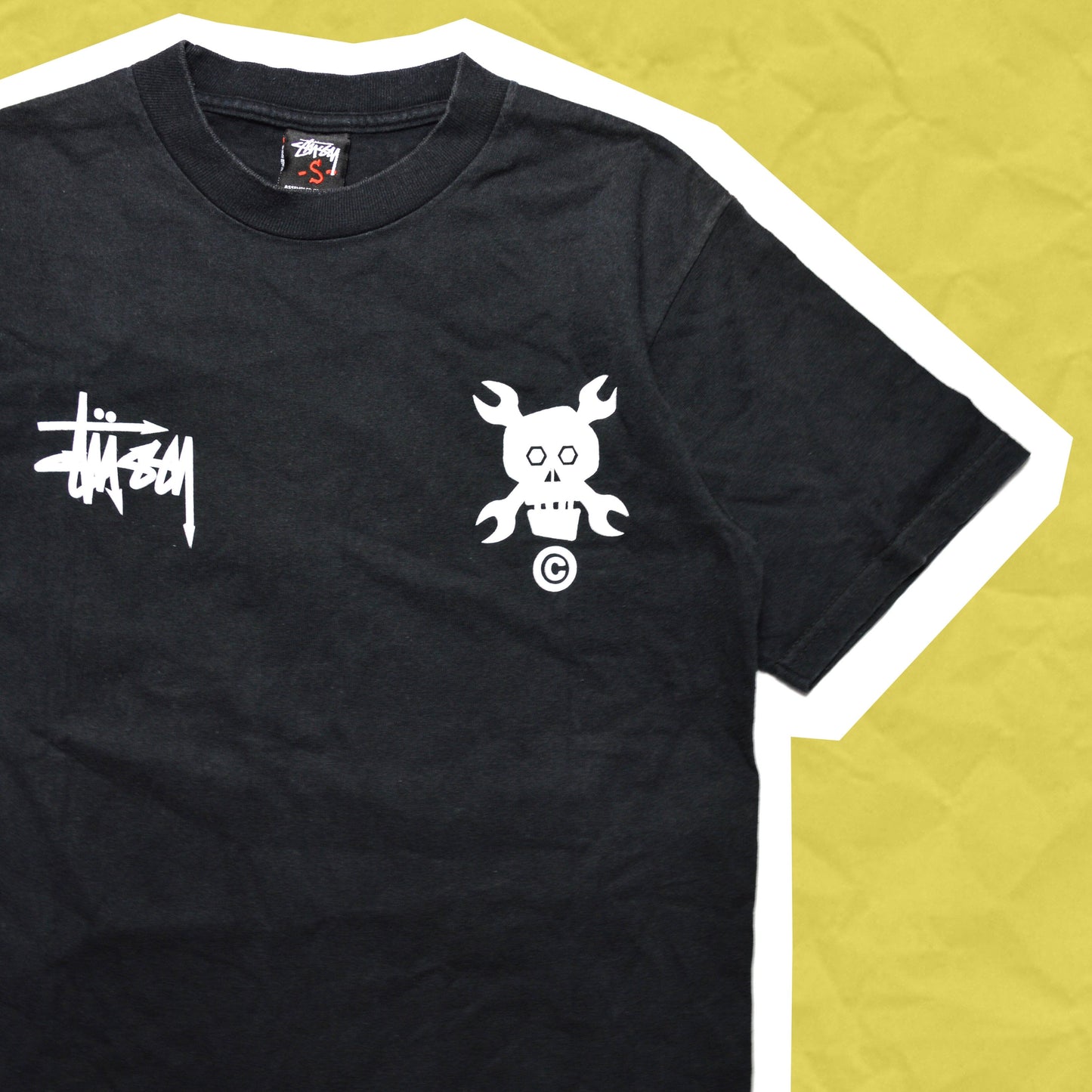 Stussy Futura Black Crane Graphic T-Shirt (~S~)