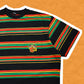 Stussy OG 80s Rasta Striped T-shirt (XL)
