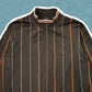 Stussy Striped Brown Track Top (~L~)