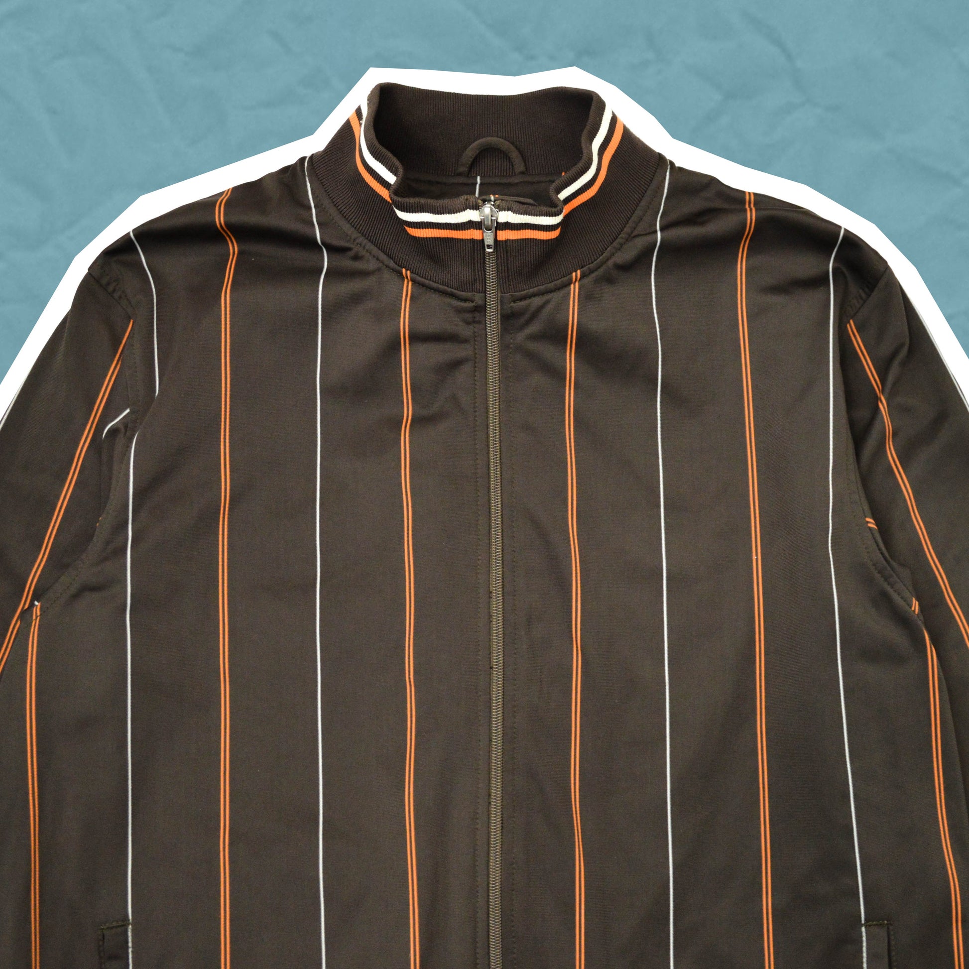 Stussy Striped Brown Track Top (~L~)