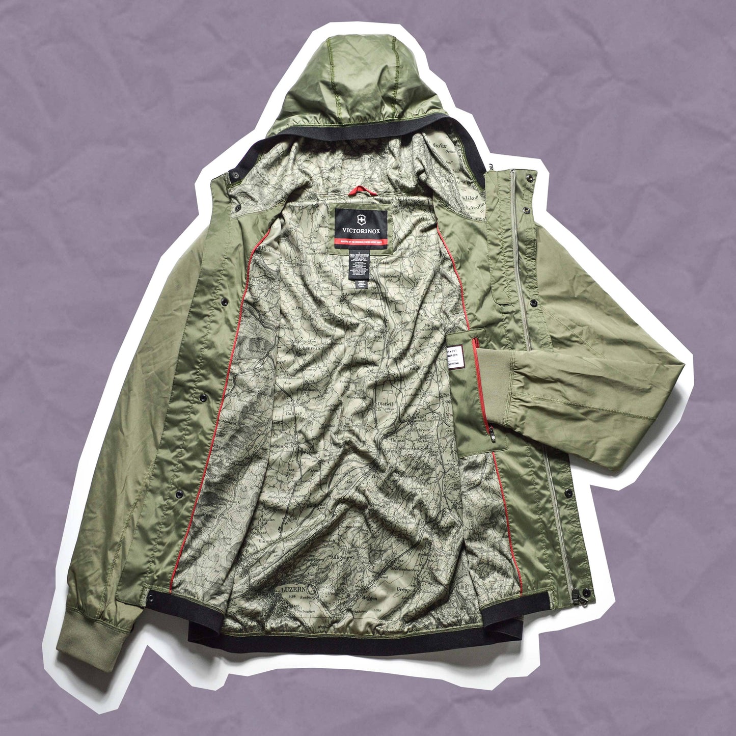 Victorinox SS16 Dual Zip Interior Map Print Jacket (~M~)